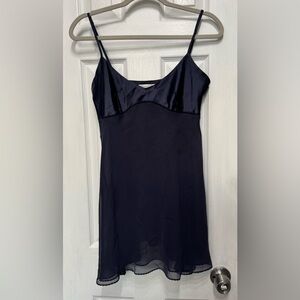 Victoria’s Secret Navy Vintage Slip Dress Women’s Sz Medium Romantic Date Night
